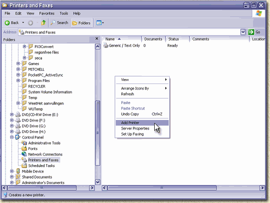 Windows - Nieuwe printer toevoegen voor de SMC7404WBRAB