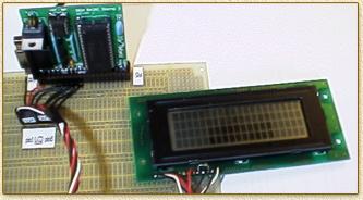 LCD aangesloten op de mini BOE