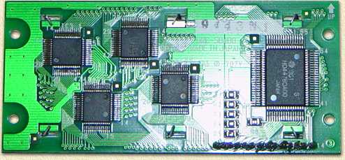The PCB from the telephone LCD display
