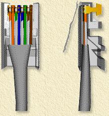 Move the wires into the connector as far as possible