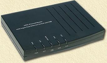 Geschikt voor o.a. MXStream: de eTech ADSL modem+router