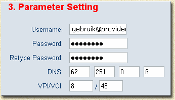 SMC7404WBRAB - Login en ISP gegevens invullen