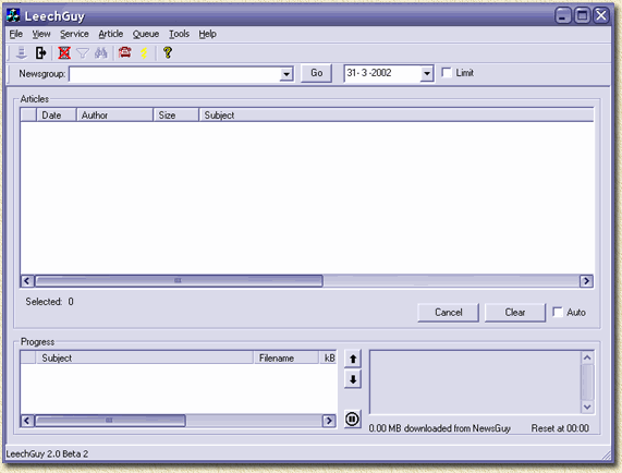 LeechGuy - Cool tool for downloading files from newsgroups