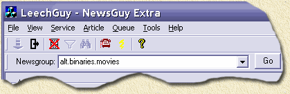 LeechGuy - Select to newsgroup you wish to retrieve