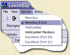 LeechGuy - Select the DNR service you wish to use ...