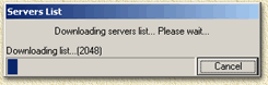 WinMX: Downloading the serverslist