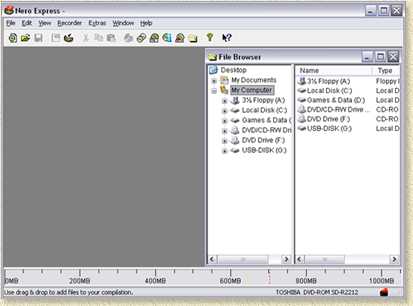 Nero Express - Running the ADVANCED NERO interface