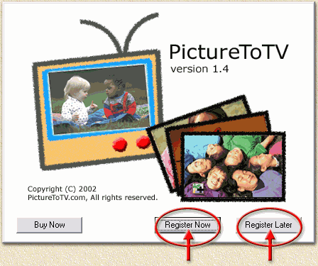 PictureToTV: First time start