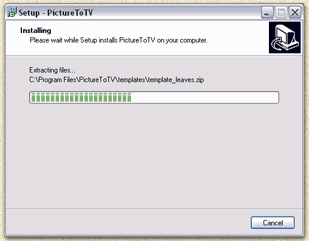PictureToTV: Installeren van de bestanden