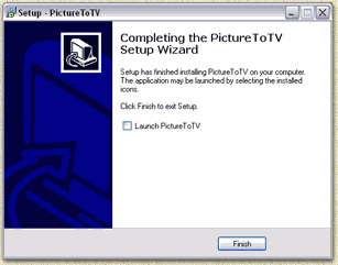 PictureToTV: Installatie klaar ...