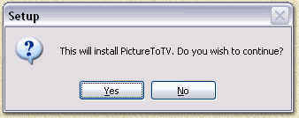 PictureToTV: Starting the installation