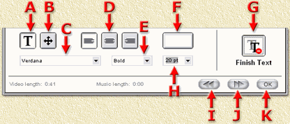 PictureToTV: Text Controls
