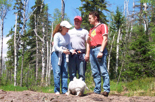 En Puck natuurlijk mee (en Esther, Dan en Heidi) ... 