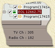 Select the transponder