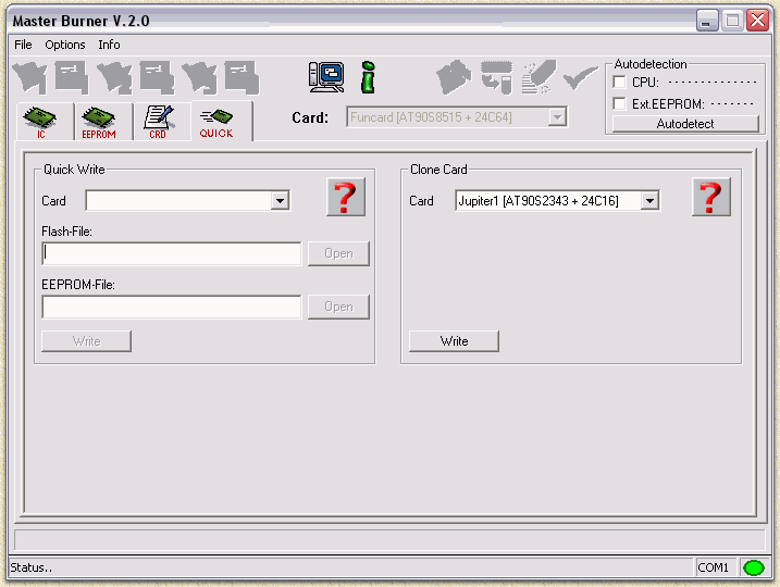 MasterBurner - Kopieren van SmartCards