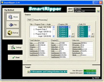 SmartRipper: Wat gaan we rippen?