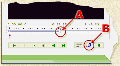 Easy Video Splitter - Select the end position of your "cut"