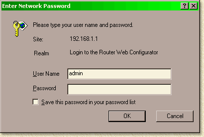 Vigor 2200E - Admin login